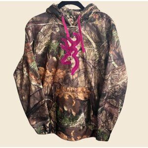 BROWNING For Her Mossy Oak Print Hunting Hoodie Size S